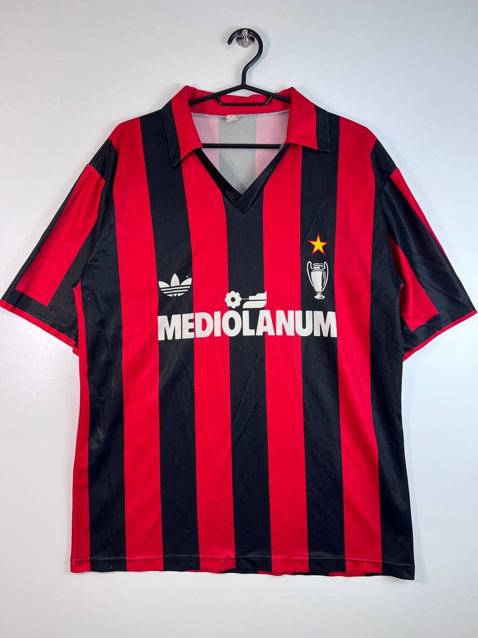 Adidas AC MILAN 1990 1991 HOME JERSEY ADIDAS MEDIOLANUM Size L Size US L / EU 52-54 / 3 - 1 Thumbnail
