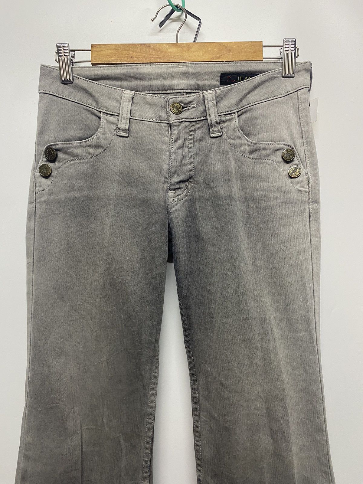 Designer × Japanese Brand RU JEANS FLARED BOOTCUT STRECTH DENIM PANT Size 28" / US 6 / IT 42 - 5 Thumbnail