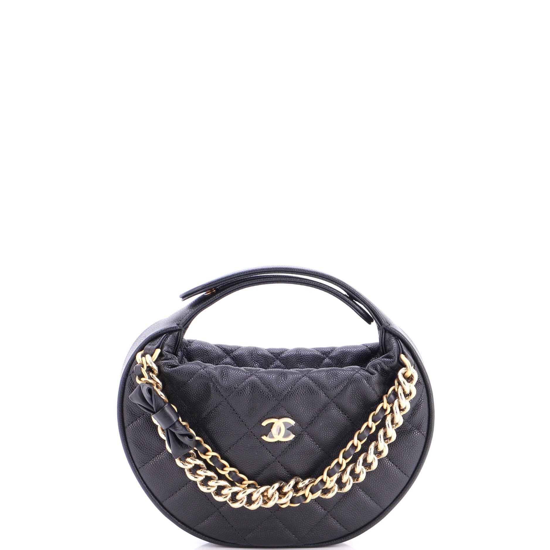 Chanel Double Chain Bow Hobo Pouch Size ONE SIZE - 1 Thumbnail