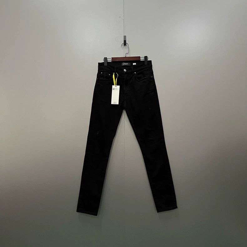 Amiri Black slim fit denim pants