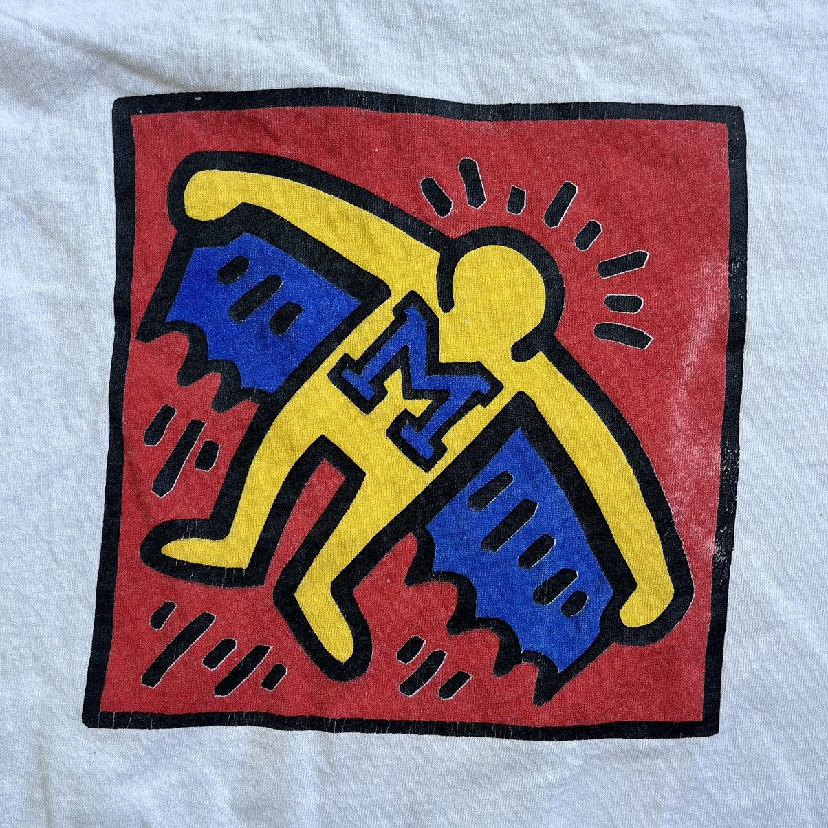 Keith Haring × Vintage RARE VINTAGE KEITH HARING TSHIRT (FOTL TAG) Size US XL / EU 56 / 4 - 3 Thumbnail