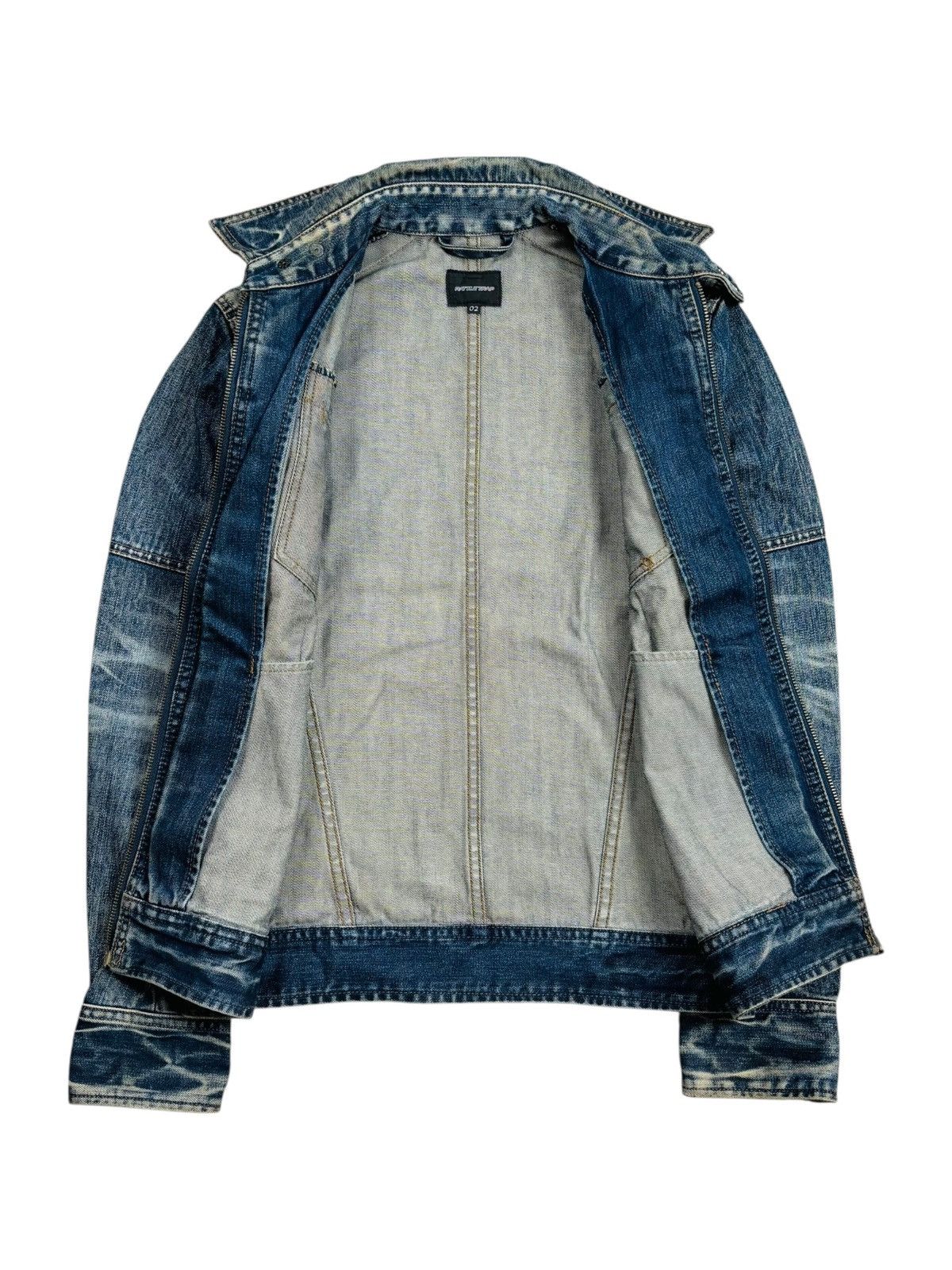 If Six Was Nine 2000s Rattle Trap - Apocalypse Style Mud Wash Denim Jacket Size US M / EU 48-50 / 2 - 2 Thumbnail