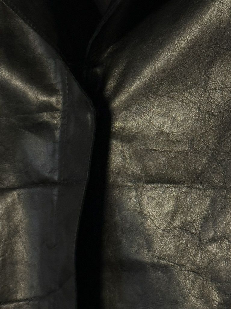 M0851 Vintage Leather Jacket Size XS / US 0-2 / IT 36-38 - 4 Thumbnail