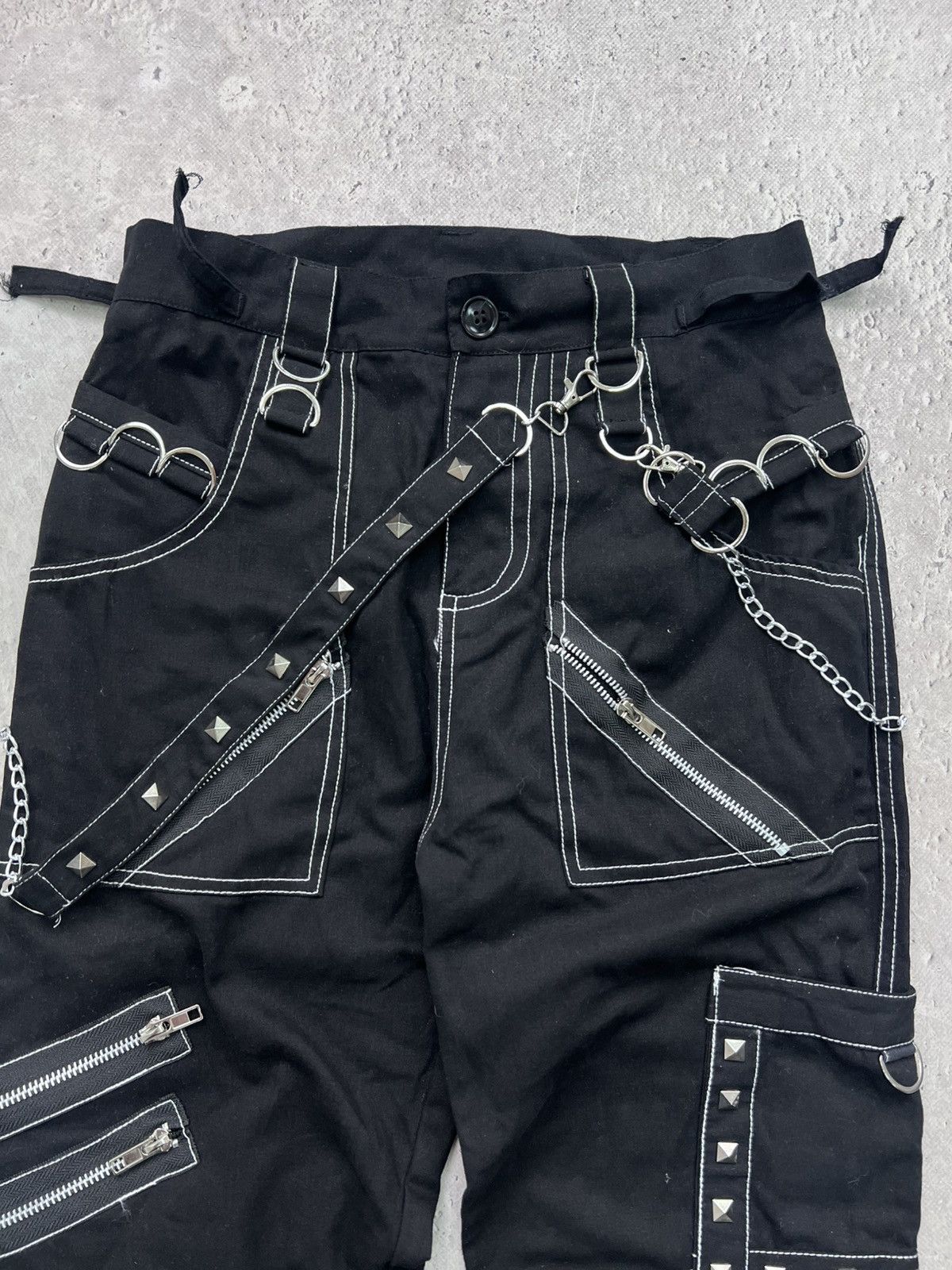 Le Grande Bleu (L.G.B.) × Tripp NYC × Vintage Vintage Tripp NYC Bondage Punk Gothic pants CARTI STYLE Size US 29 - 5 Thumbnail