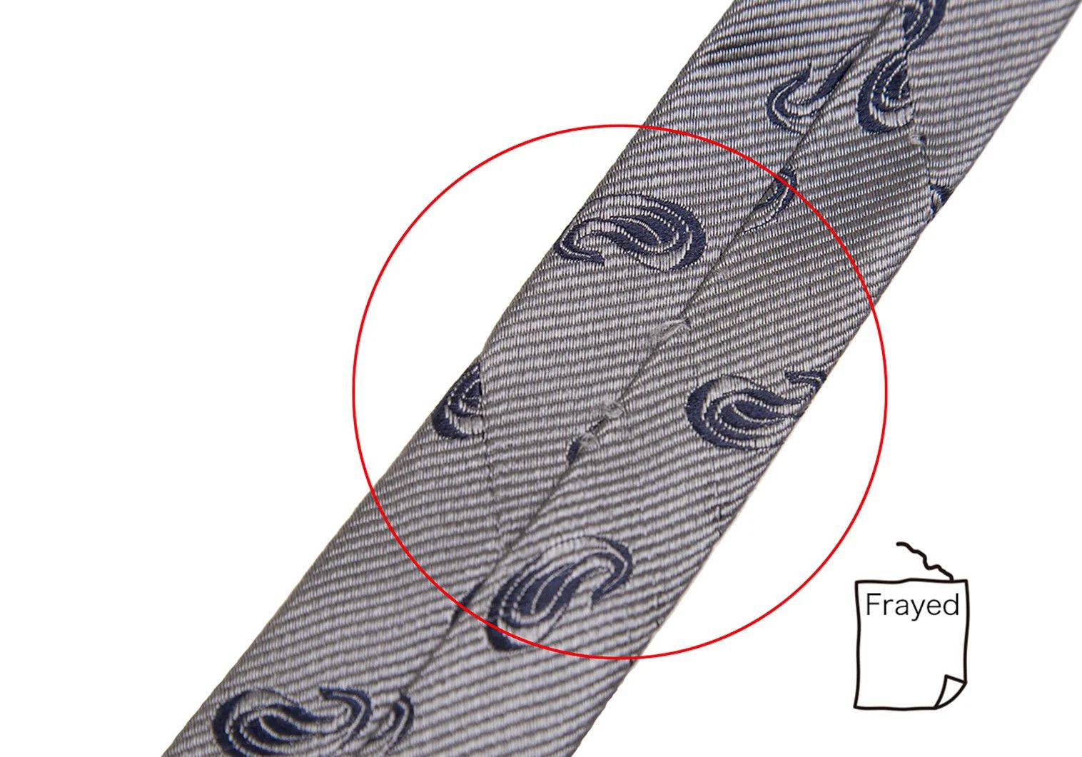 Armani Collezioni Silk Paisley Tie in Silver - Good Condition Size ONE SIZE - 6 Thumbnail