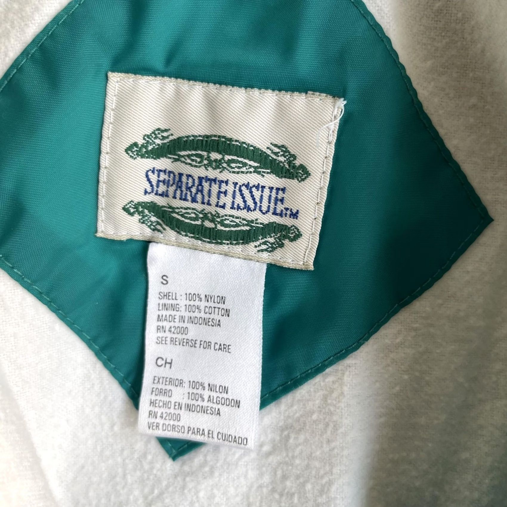 Coach VINTAGE Separate Issue Mens Small Green Nylon Snap Front Lined Windbreaker Jacket Size US S / EU 44-46 / 1 - 2 Thumbnail