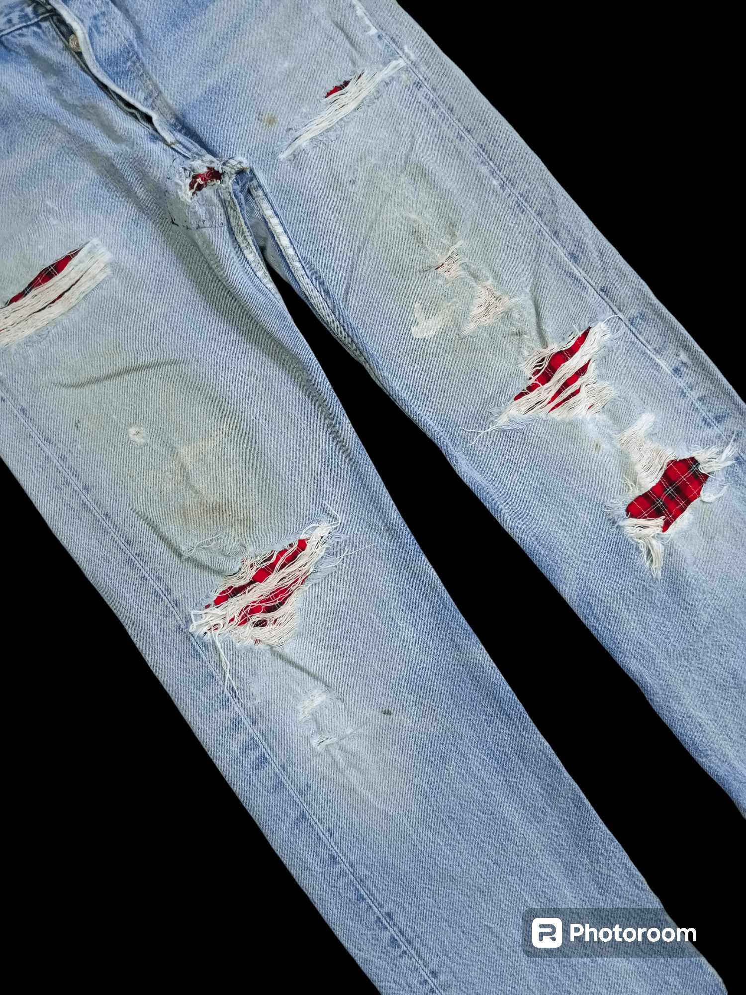 Levi's Vintage Clothing Destroy Vintage Levis 501 Denim Pants Size US 31 - 5 Thumbnail