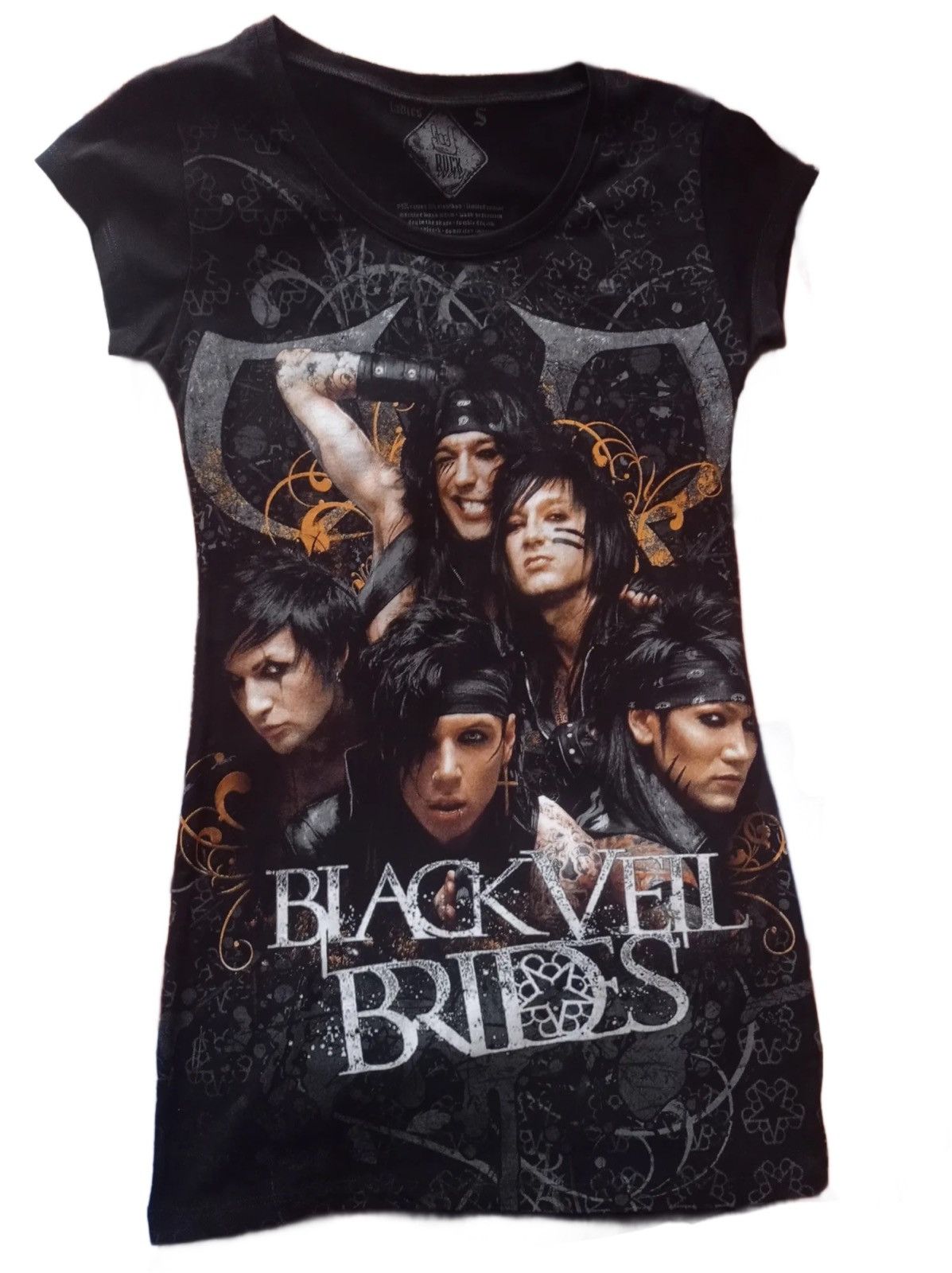 Band Tees Black Veil Brides Vintage Tunic 2 Side Metal Emo Punk Goth Size S / US 4 / IT 40 - 1 Thumbnail