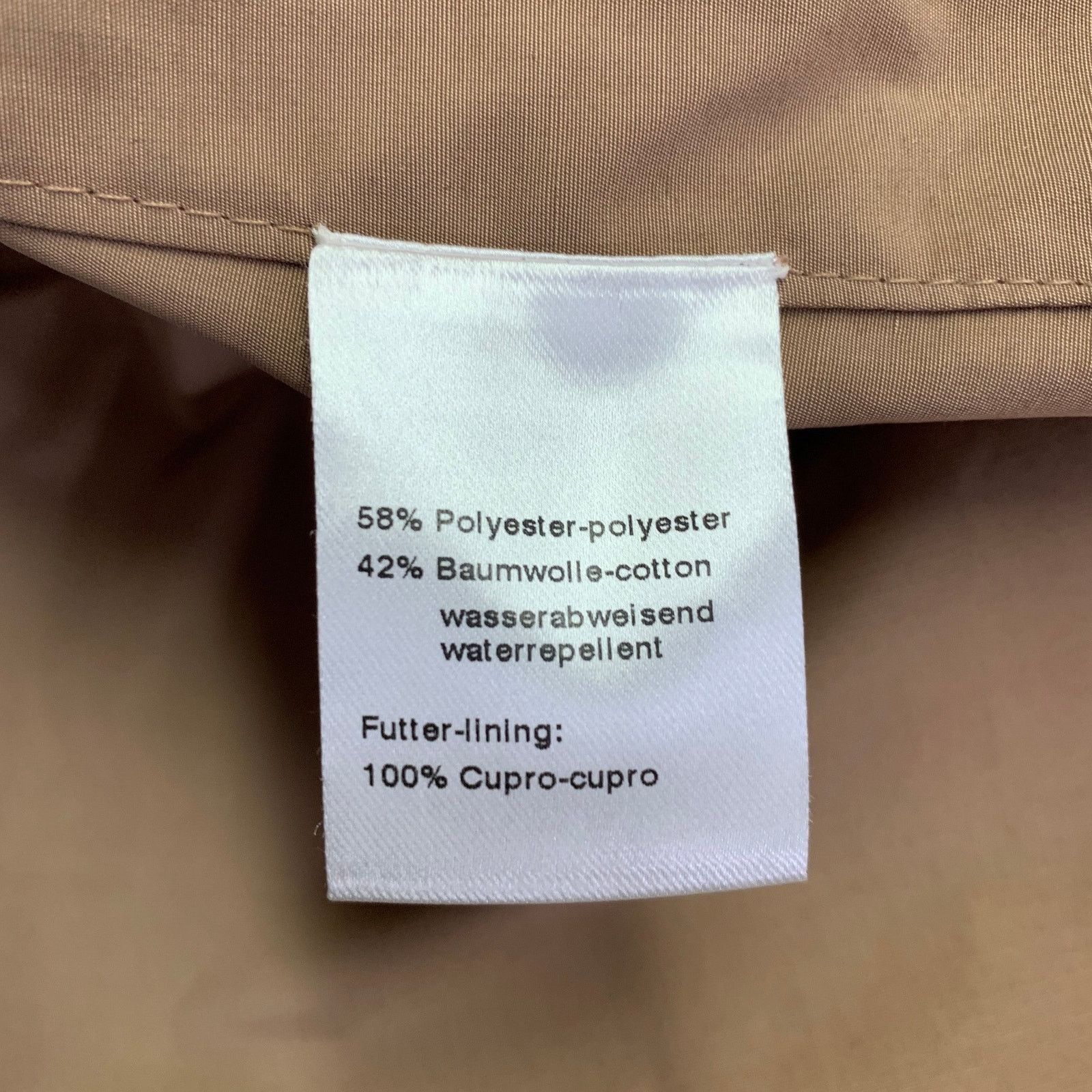 Akris AKRIS Size 10 Beige Polyester Cotton Double Zipper Coat Size L / US 10 / IT 46 - 7 Thumbnail