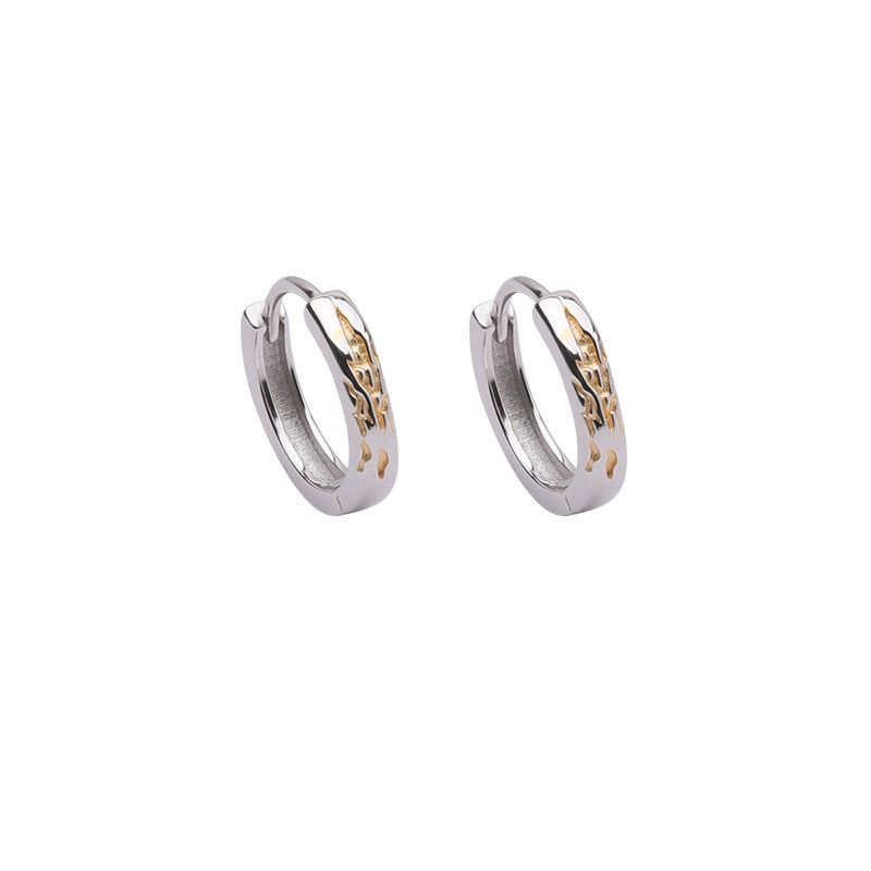Jewelry Retro Earrings One Pairs Chrome Jewelry Size ONE SIZE - 6 Thumbnail