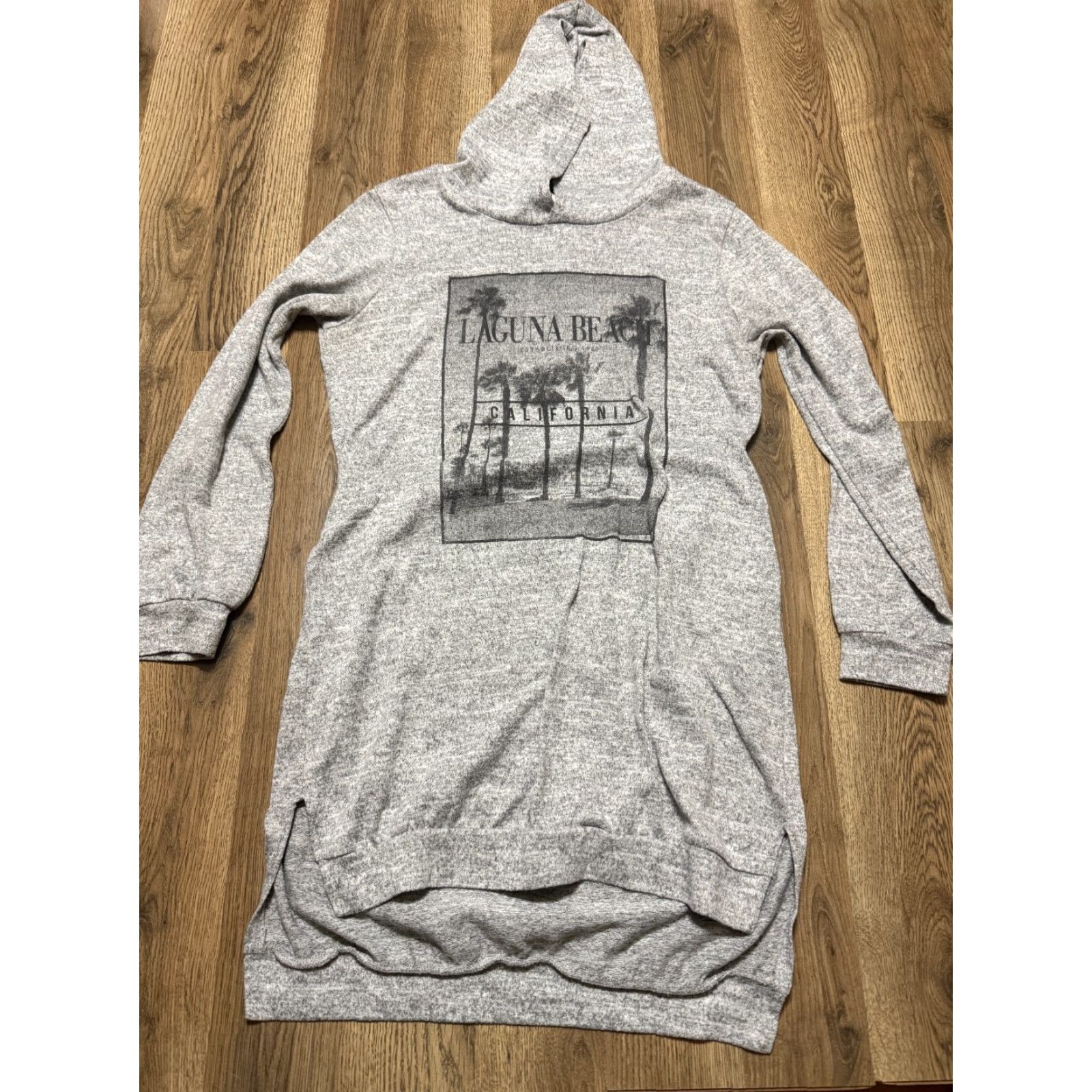 Vintage Ever Hottie Dress Women's L Sweatshirt Black Gray Short Dress Laguna Beach California Vintage No Size L / US 10 / IT 46 - 2 Thumbnail