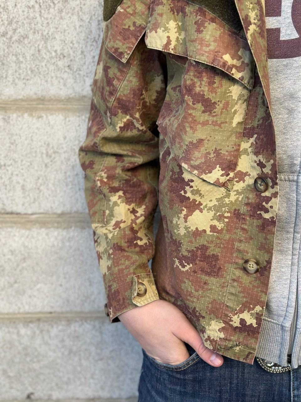 Aeronautica Militare Vintage Italian Army Vegetato Camo Jacket Fur Hood Military Size US M / EU 48-50 / 2 - 5 Thumbnail