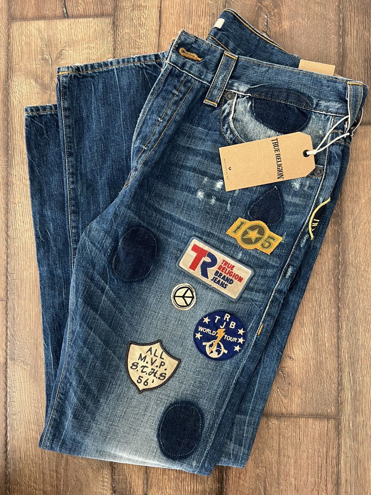 True Religion True religion denim patchwork jeans Size US 36 / EU 52 - 15 Thumbnail