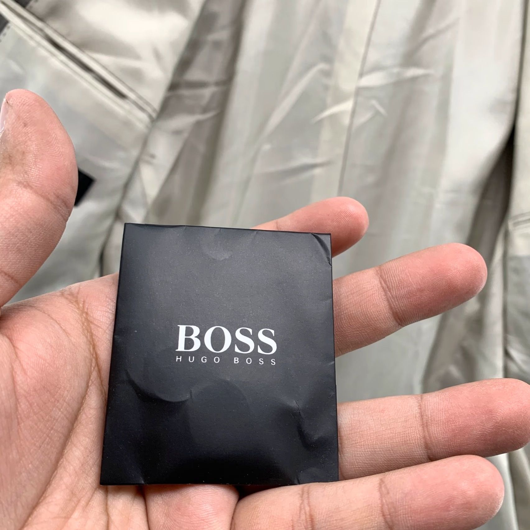 Hugo Boss HUGO BOSS BOSS Wool Blazer Mens Size 38S 38 2 Button Gray Glen Plaid Business Size 38R - 5 Thumbnail