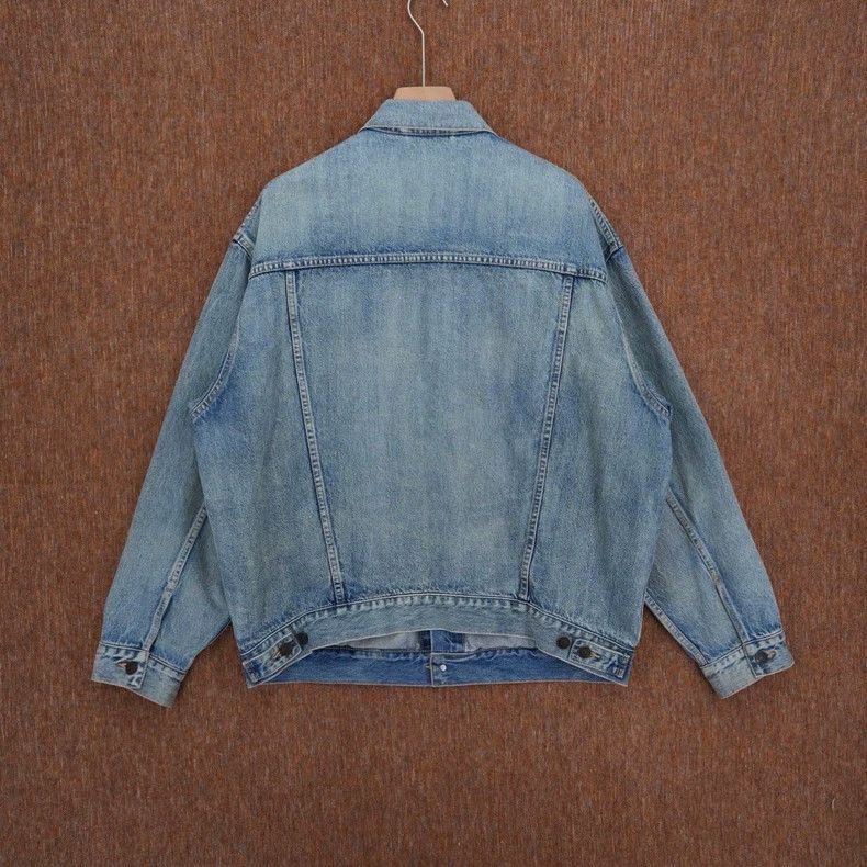 Balenciaga Balenciaga Washed Denim Oversized Jacket Size US XS / EU 42 / 0 - 3 Thumbnail