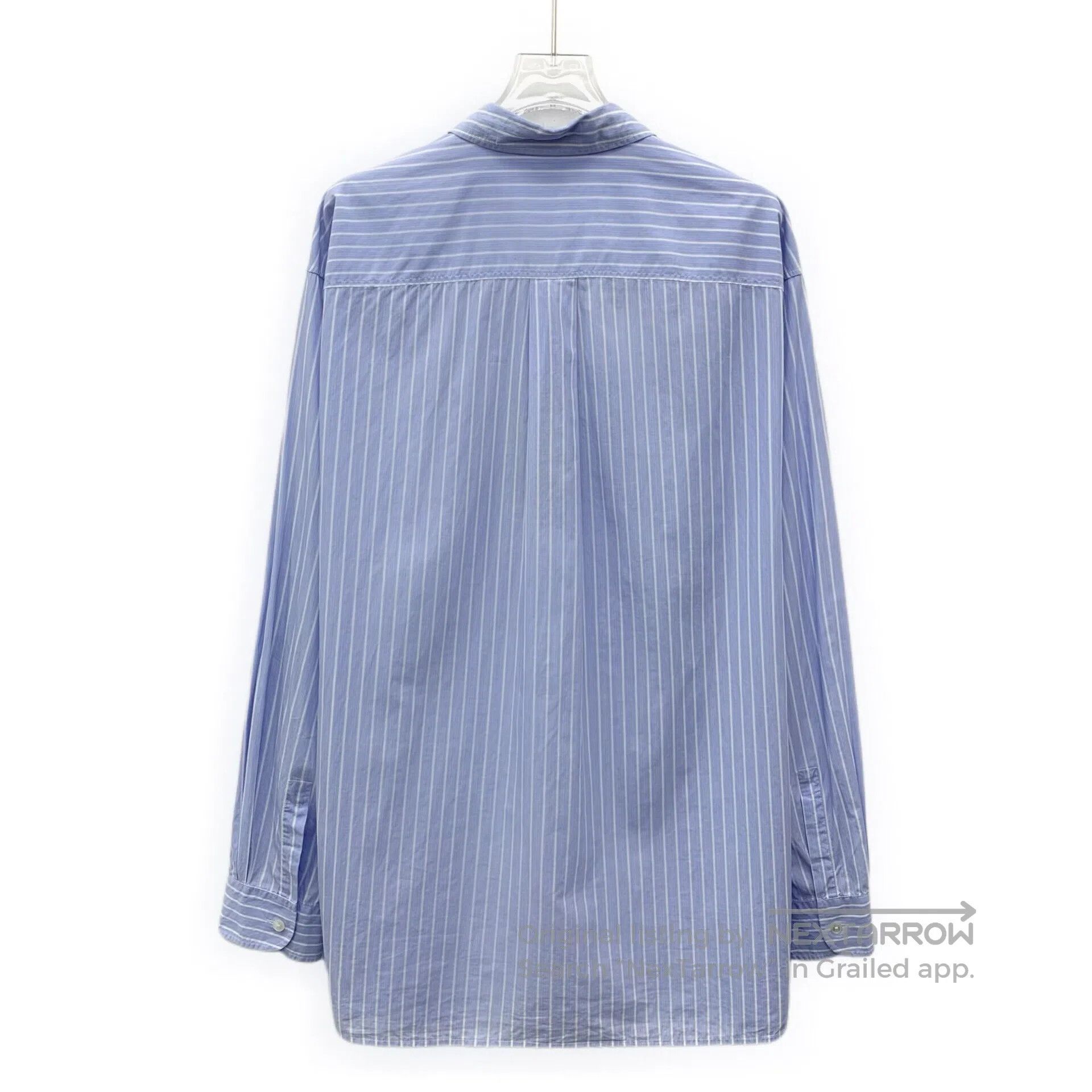 Dior Dior Blue Striped Cotton Lapel Single Breasted Long Sleeve Size XS / US 0-2 / IT 36-38 - 2 Thumbnail
