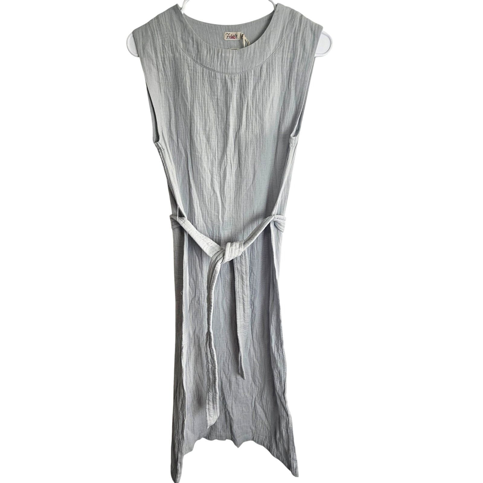 Faherty Faherty Womens Midi Dress Organic Cotton Costa Gauzey Sz XS Size XS / US 0-2 / IT 36-38 - 2 Thumbnail