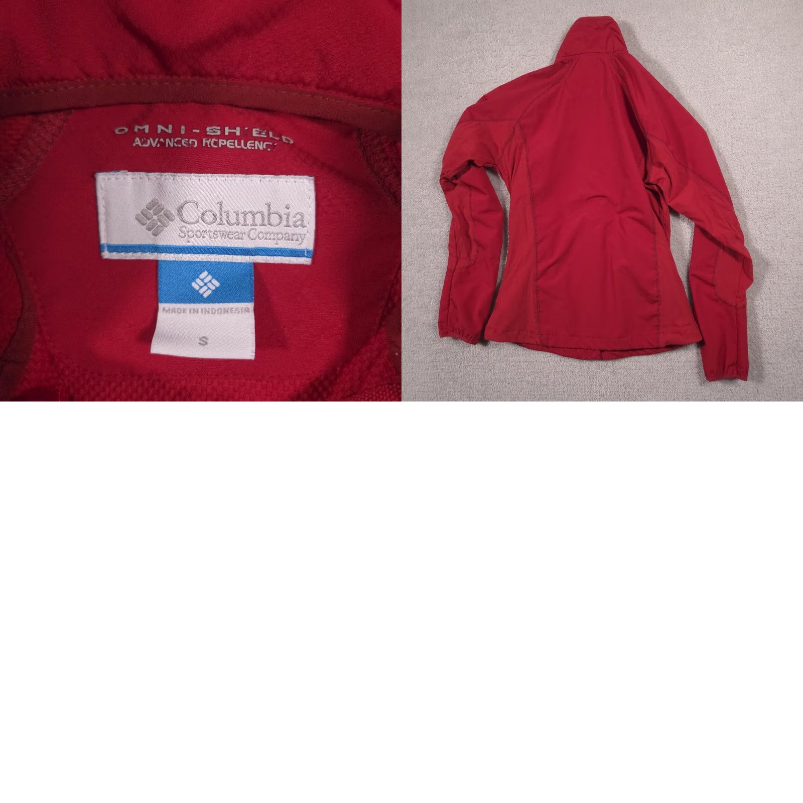 Vintage Columbia Jacket Womens Small Red Omni-Shield Softshell Full Zip Lightweight Jacket Size S / US 4 / IT 40 - 9 Thumbnail