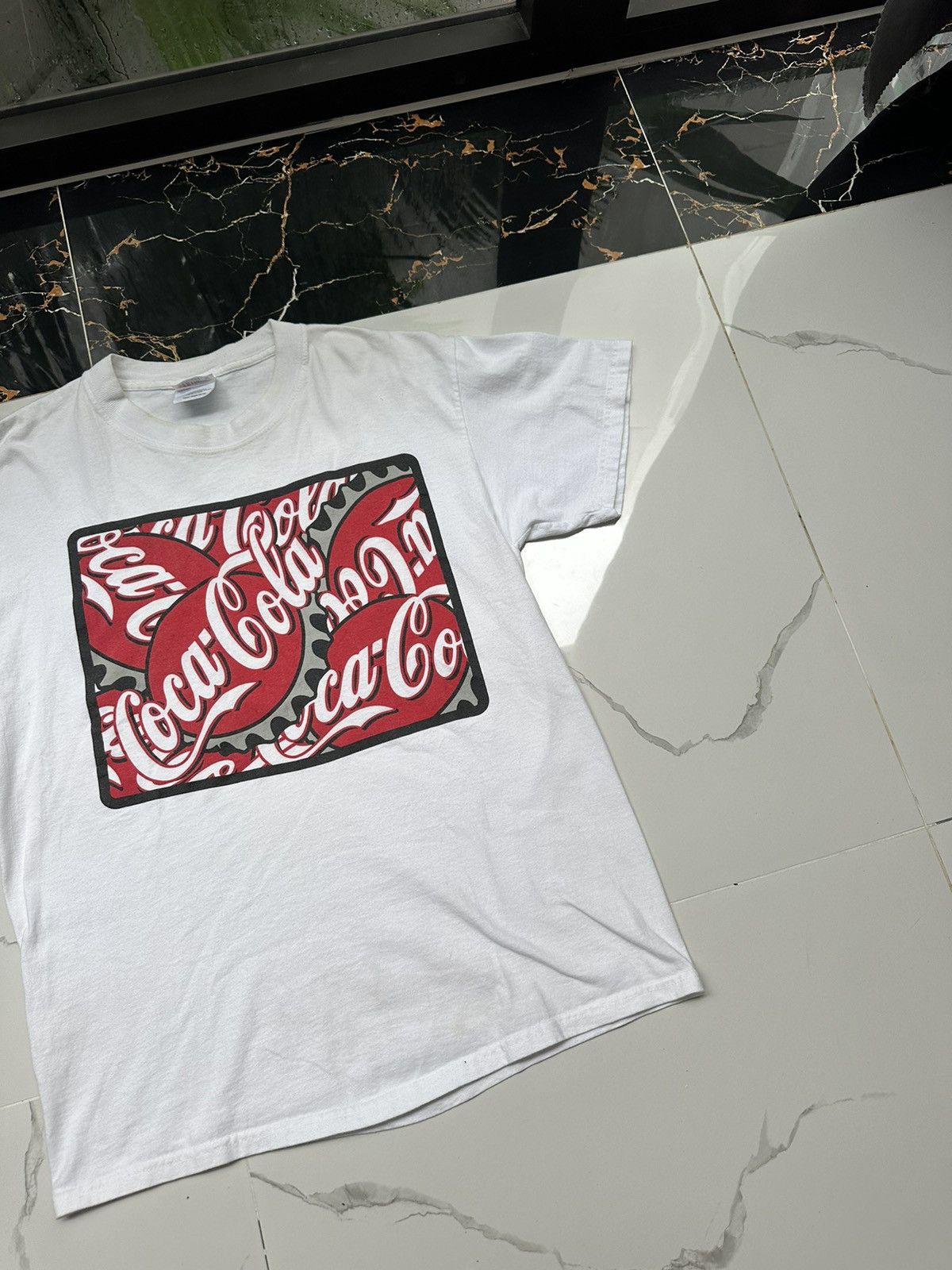 Coca Cola × Vintage 00s COCA COLA VINTAGE BIG LOGO STREETWEAR T-SHIRT Size US M / EU 48-50 / 2 - 4 Thumbnail