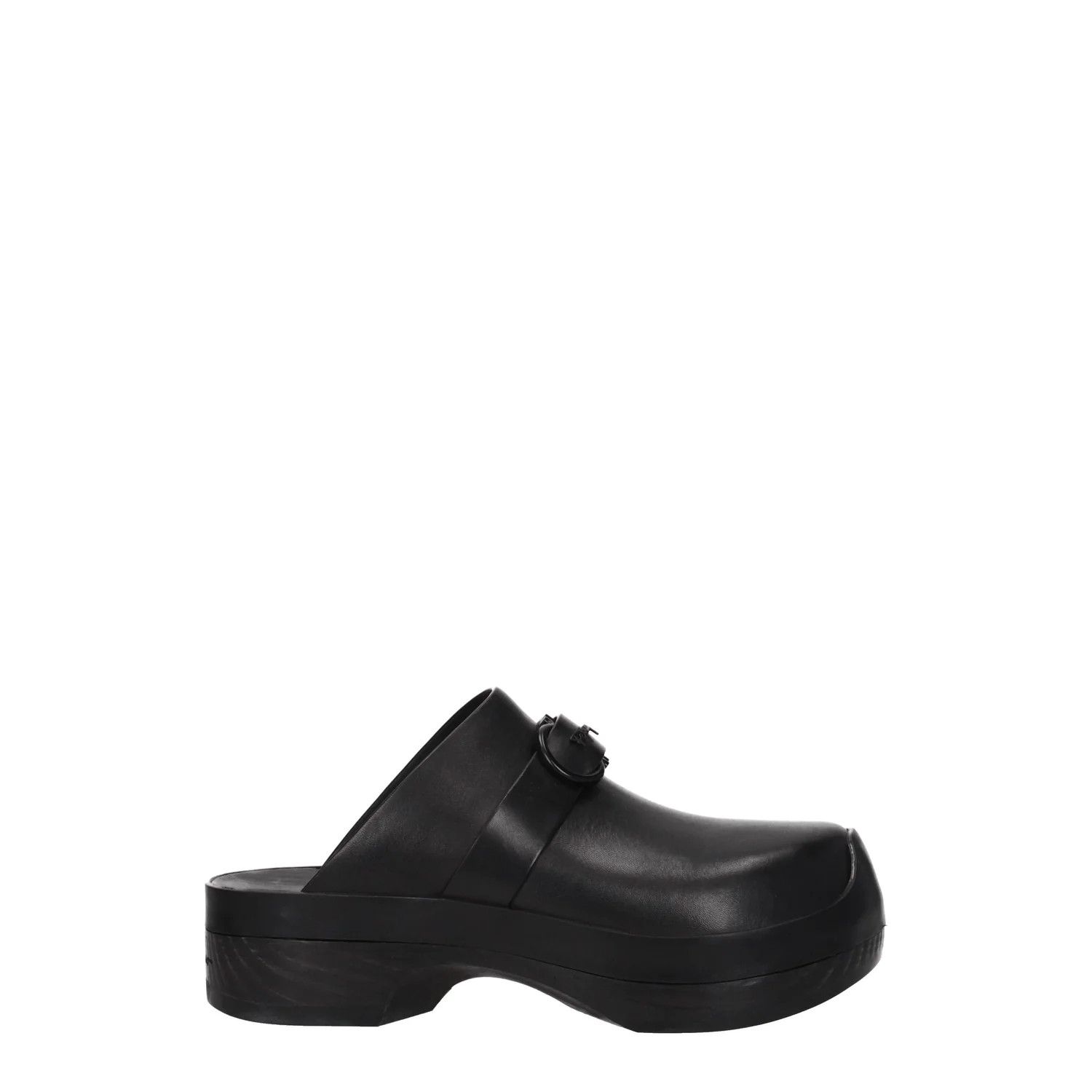 Salvatore Ferragamo ob1o1e1224 Leather Slippers & Clogs in Black Size US 6 / IT 36 - 1 Thumbnail