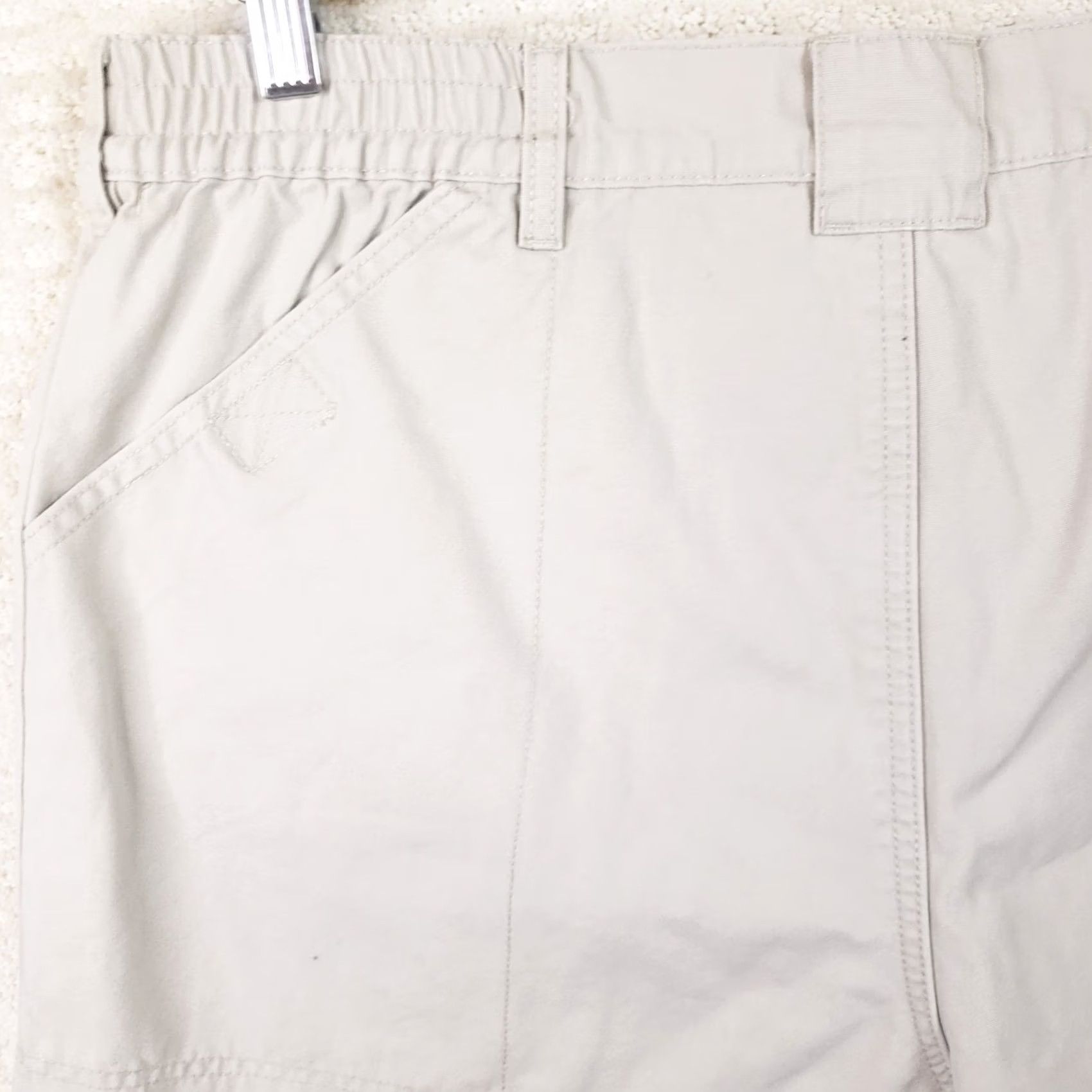 Vintage Cabela's Cargo Shorts 2 Pair Beige Elastic Waist 38x5 Men Cotton Canvas Flat Front Zip Pockets Casual Outdoor Size US 38 / EU 54 - 7 Thumbnail