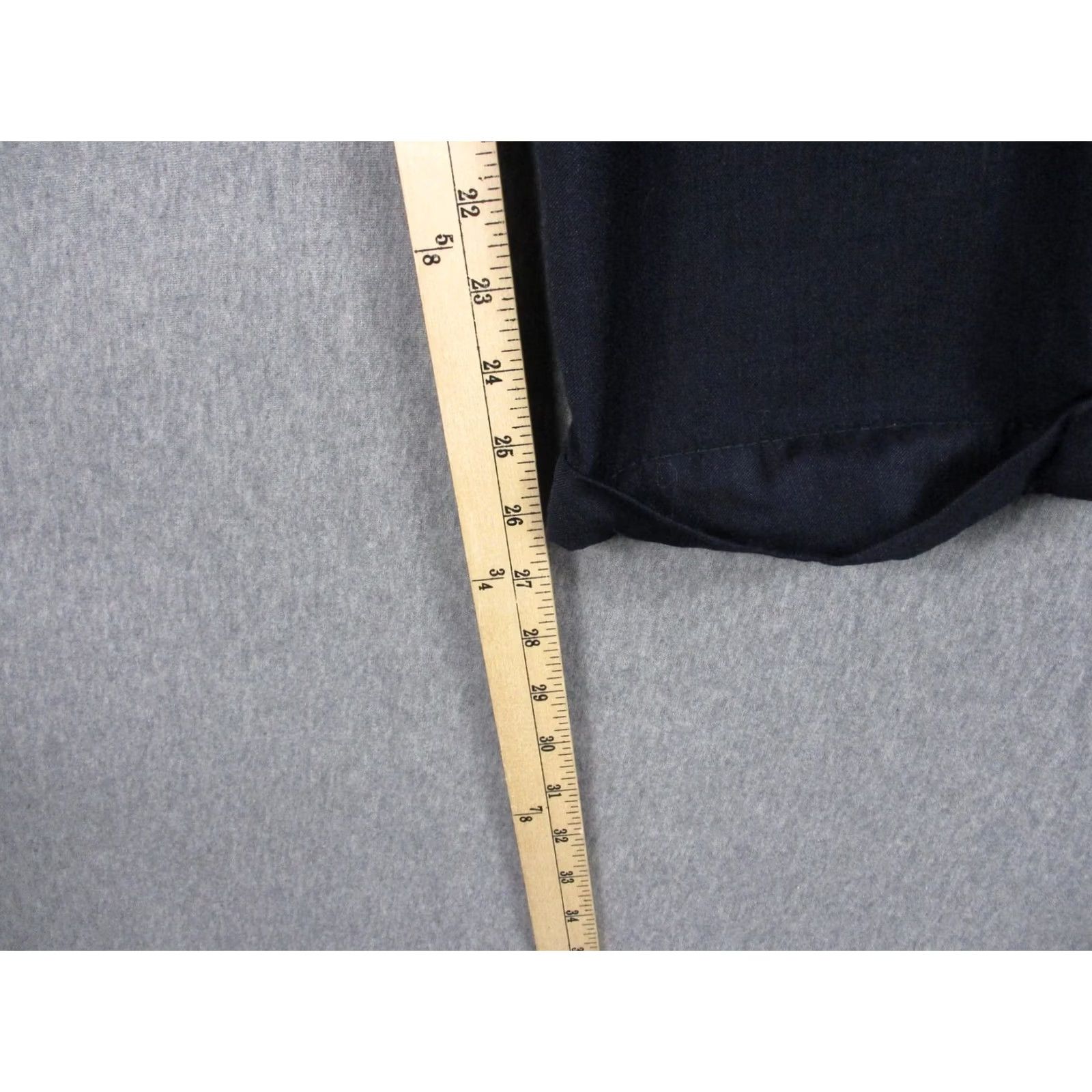 Vintage Samuelsohn Mens Dress Pants Flat Front Straight Wool Blue 40x28 Slacks Business Formal Mens Size US 40 / EU 56 - 5 Thumbnail