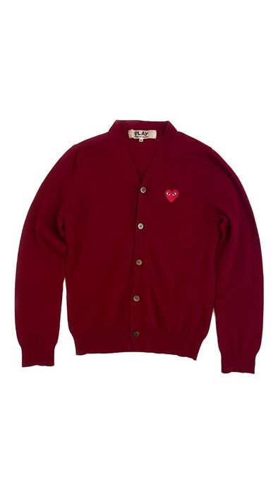 Comme Des Garcons Red Cardigan Junya Watanabe Comme Des Garcons