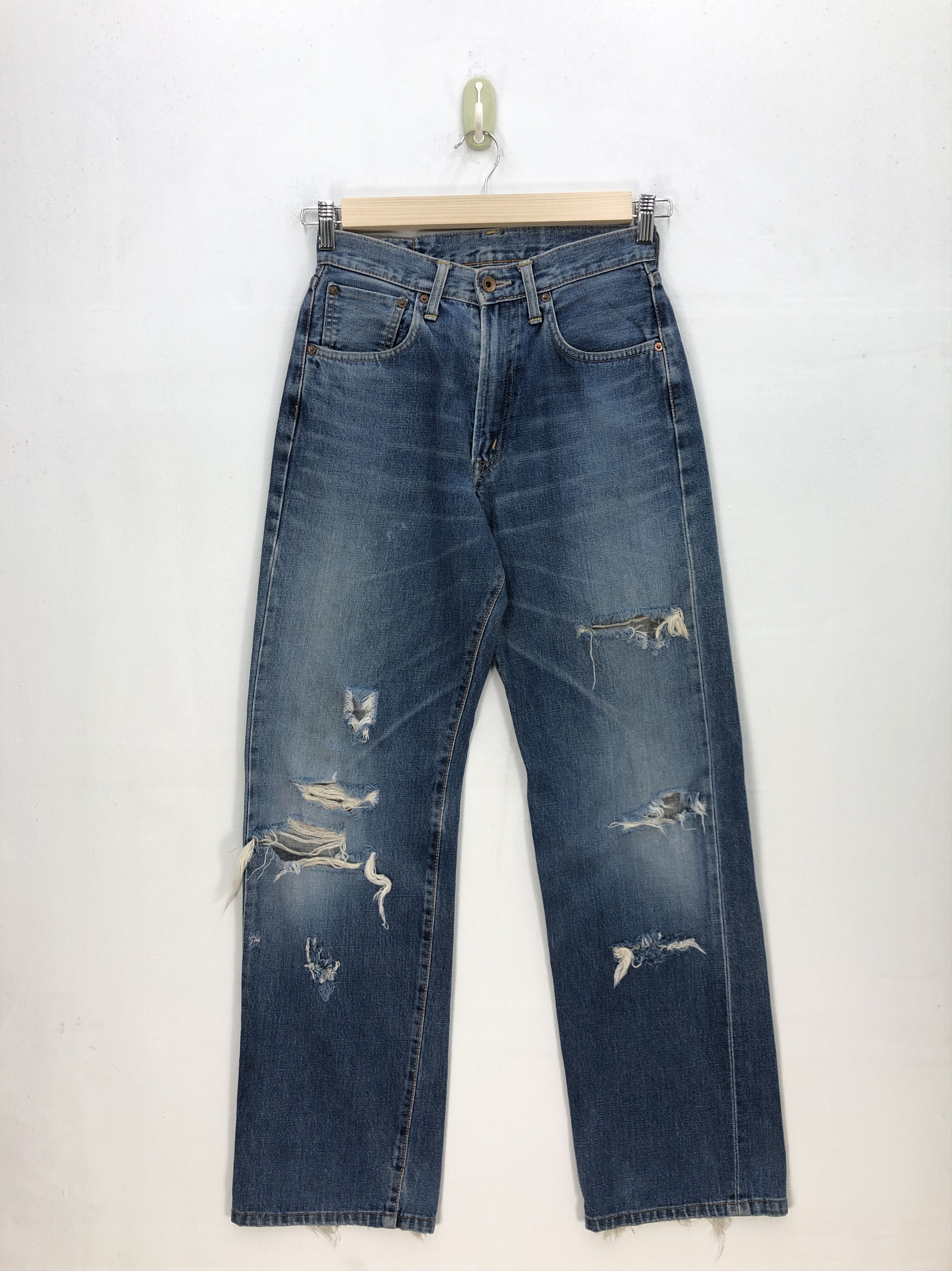 Japanese Brand Distressed Japanese Selvedge Jeans Edwin Redline Denim Size 26" / US 2 / IT 38 - 1 Thumbnail