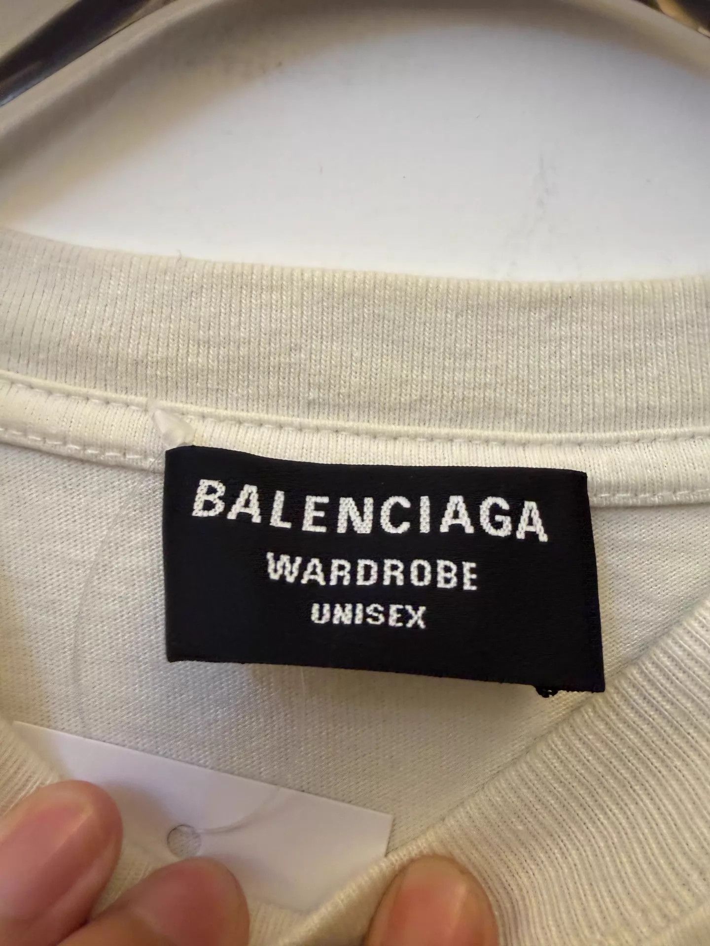 Balenciaga Balenciaga SS22 Logo Print Crew Tee Men's Beige XS Size US XS / EU 42 / 0 - 3 Thumbnail