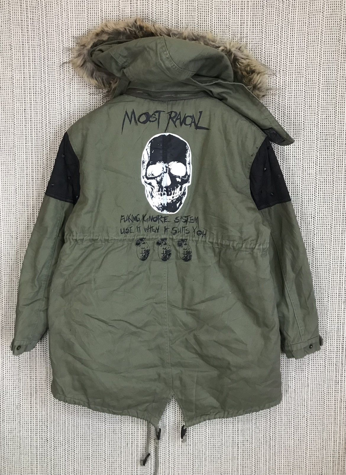If Six Was Nine × Le Grande Bleu (L.G.B.) × Seditionaries ‼️GLAD NEWS US ARMY PARKA PUNK STYLE VERY RARE‼️ Size US L / EU 52-54 / 3 - 1 Thumbnail