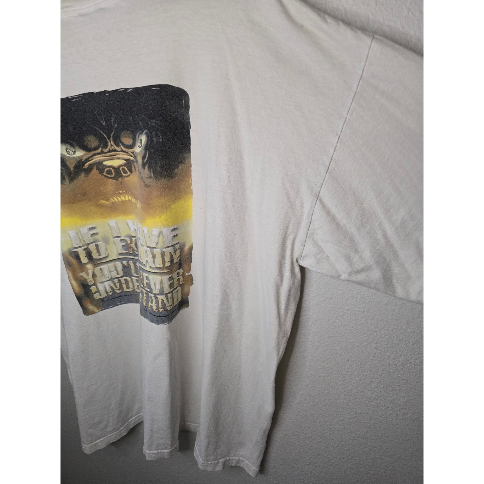Vintage Vintage Da Dawg 3XL White Pitbull Motorcycled Biker Tee Size US XXL / EU 58 / 5 - 4 Thumbnail