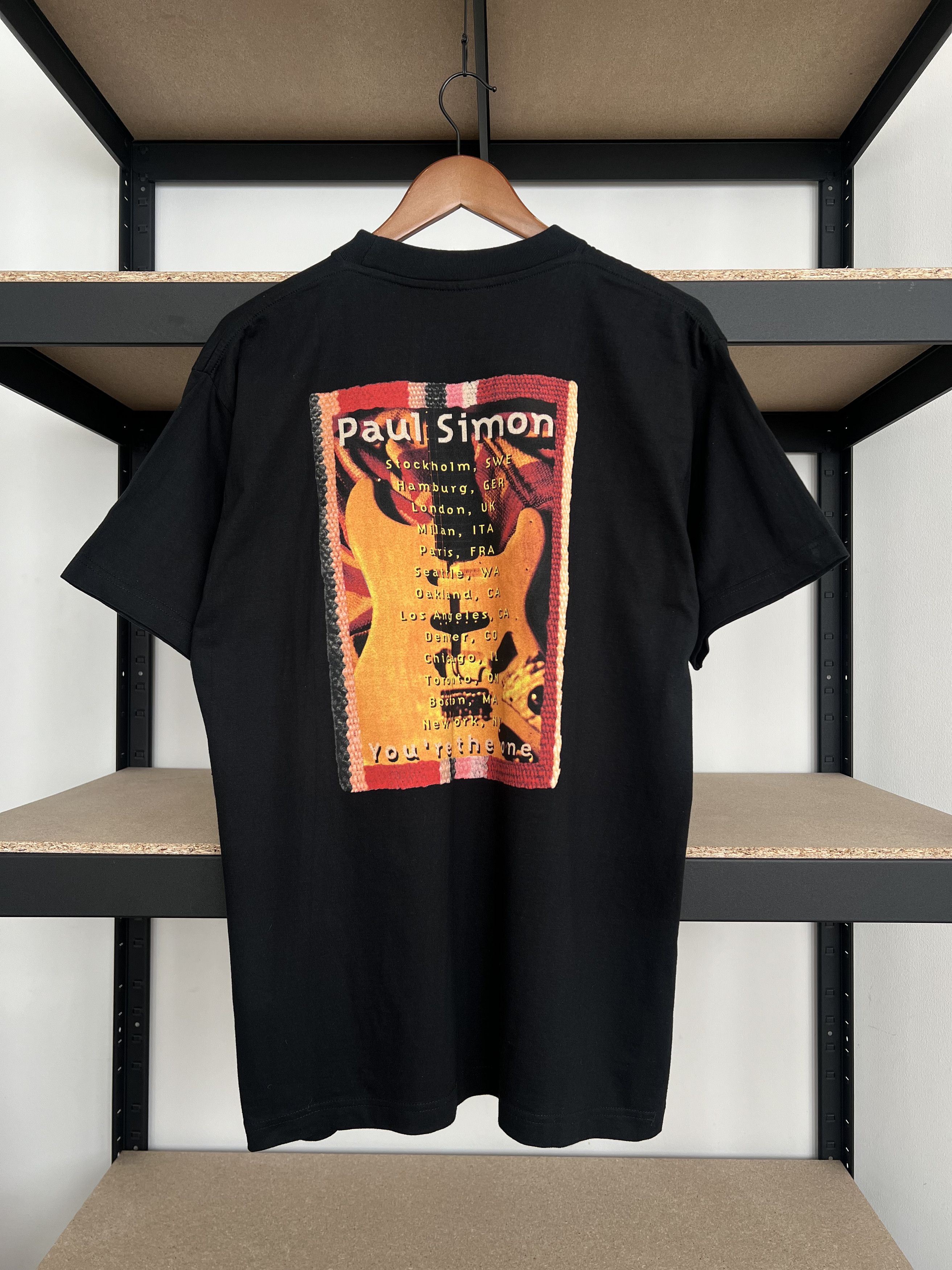 Vintage 90s Paul Simon You're The One Tour Black T-shirt