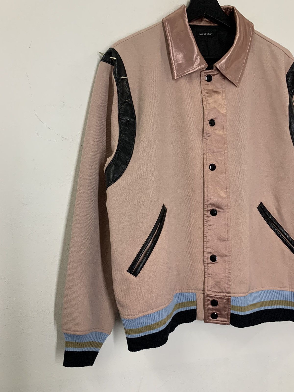 Japanese Brand MILKBOY Cyber Punk Thin Varsity Spike Teddy Size US M / EU 48-50 / 2 - 4 Thumbnail