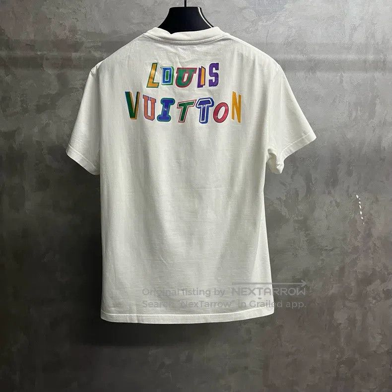 Louis Vuitton Louis Vuitton White Logo monogram printed T-shirt short sl Size US S / EU 44-46 / 1 - 5 Thumbnail