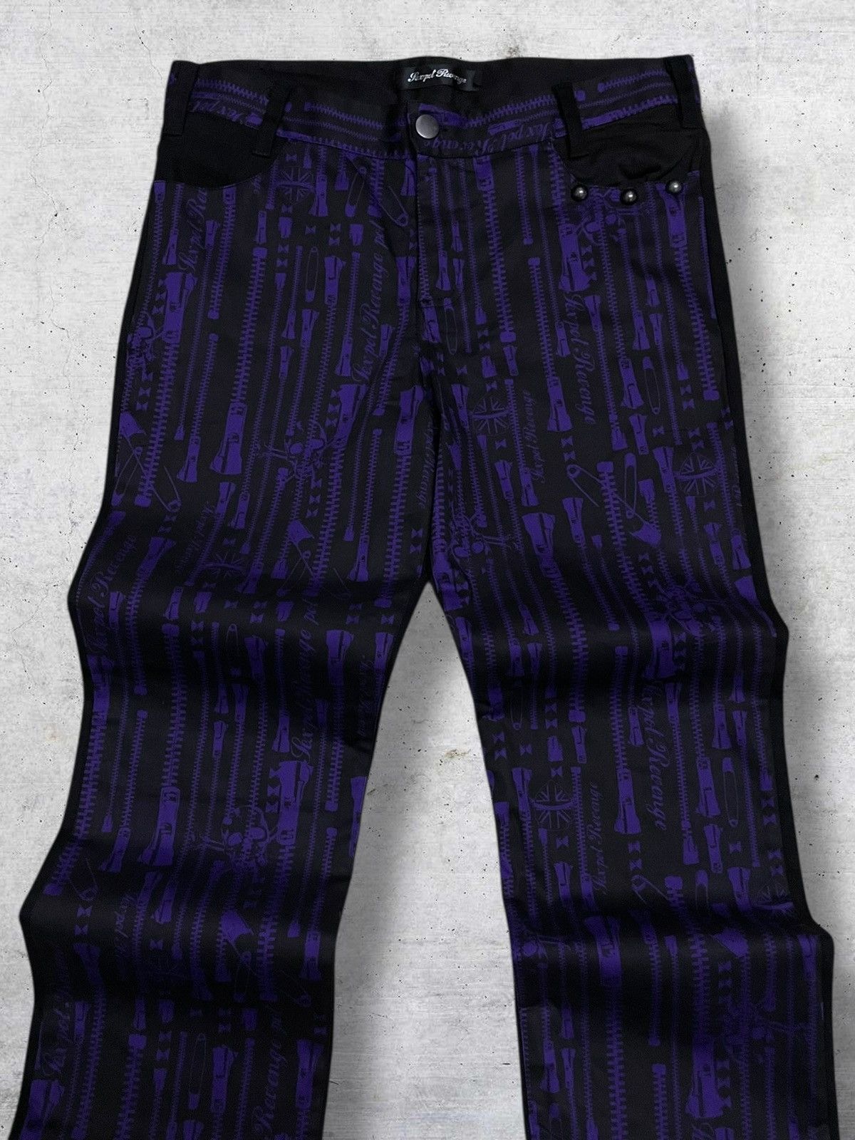 Hysteric Glamour SEX PORT 1990S OG JAPAN BRAND PUNK REVENGE SAFETY PIN PANT Size US 30 / EU 46 - 6 Thumbnail