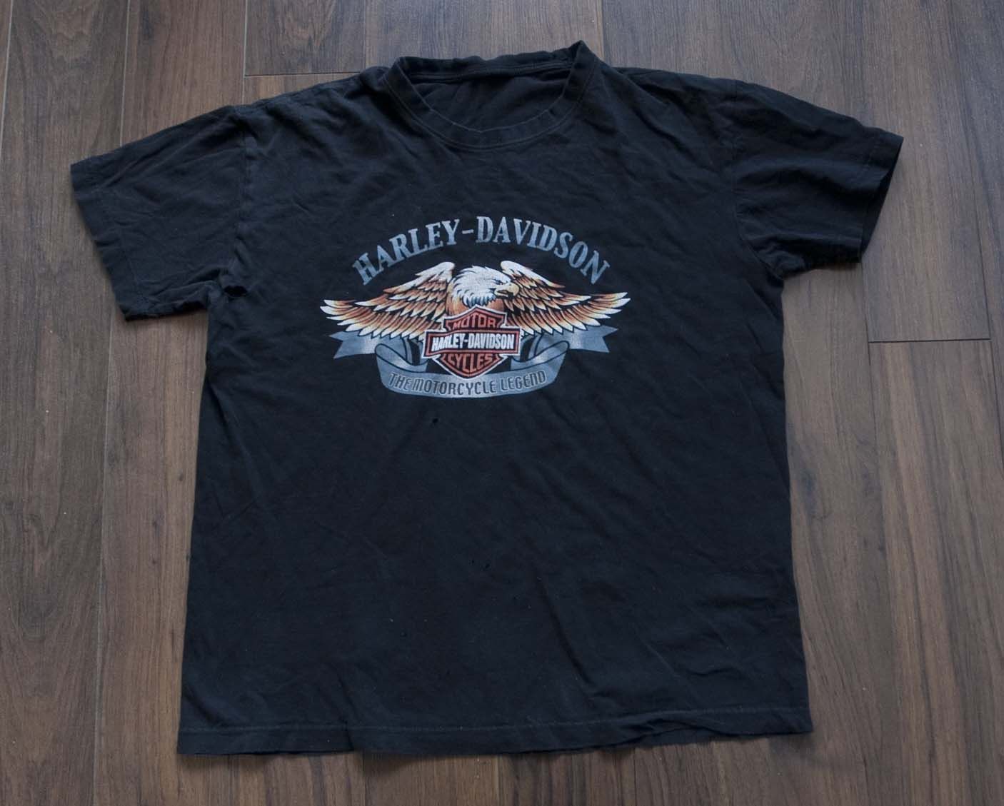 Harley Davidson × Vintage Harley Davidson T Shirt Eagle Logo Distressed Size M Size US M / EU 48-50 / 2 - 1 Thumbnail