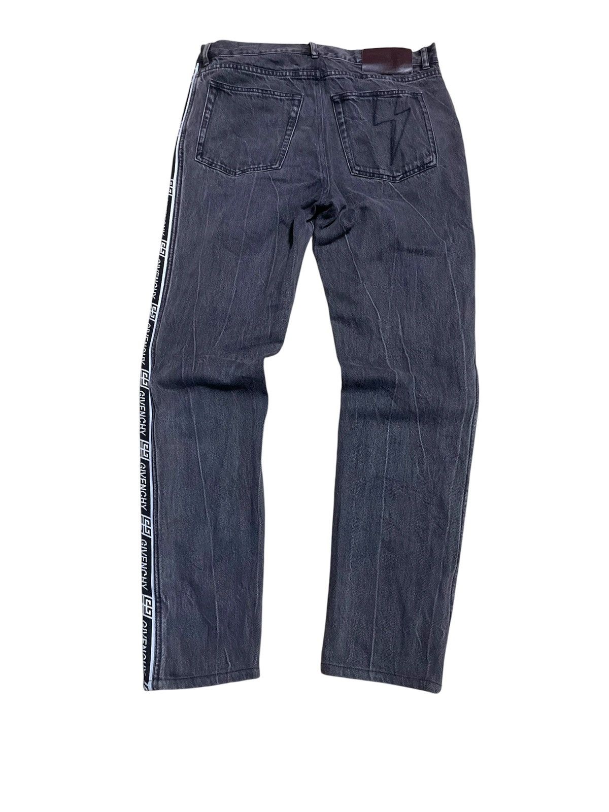 Givenchy Givenchy Side Logo Stripe Denim Jeans Fit Logo Jacquard Size US 31 - 2 Thumbnail