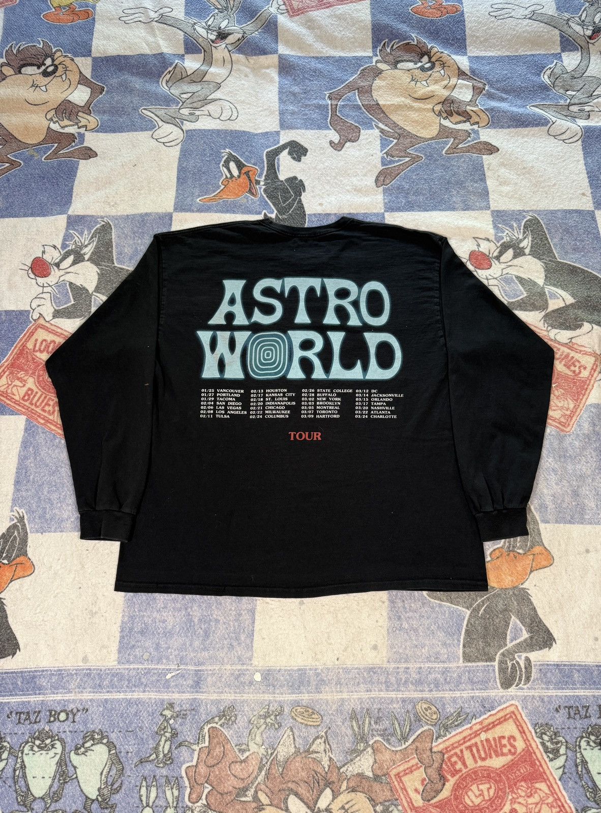 Travis Scott Travis scott astroworld tour long sleeve Size US XL / EU 56 / 4 - 3 Thumbnail