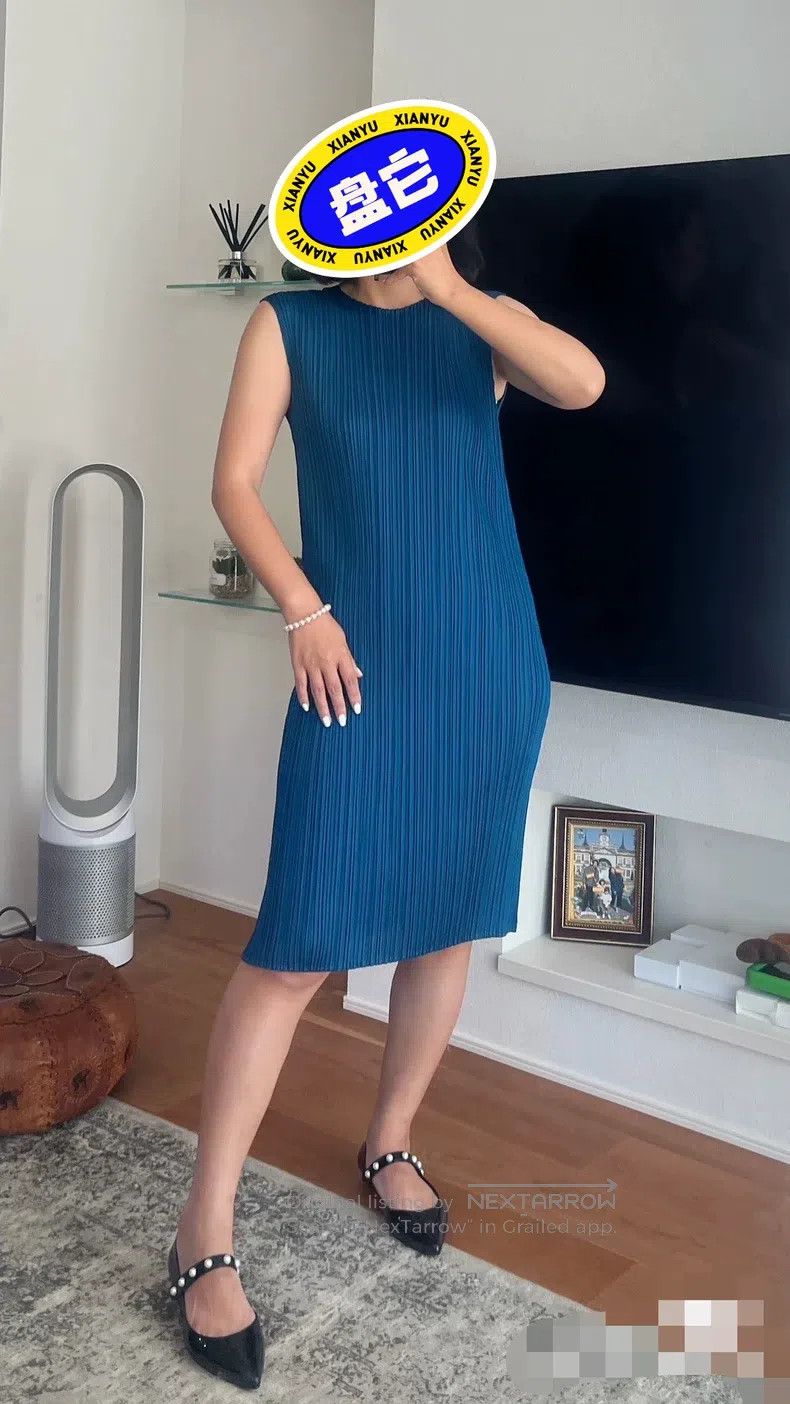 Issey Miyake Teal Dress