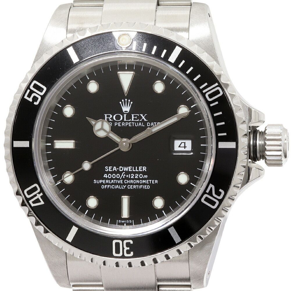 Rolex Rolex Rolex Black Dial Sea-Dweller Watch 16600 Metal Automatic 16600 Size ONE SIZE - 1 Thumbnail