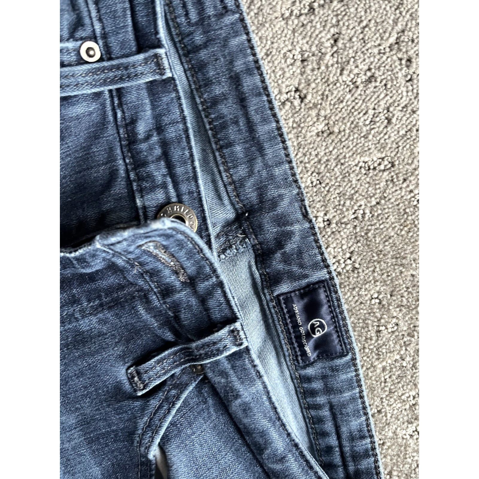 Vintage AG Adriano Goldschmied Women's Blue Size 26R Super Skinny Pants Size 26" / US 2 / IT 38 - 5 Thumbnail