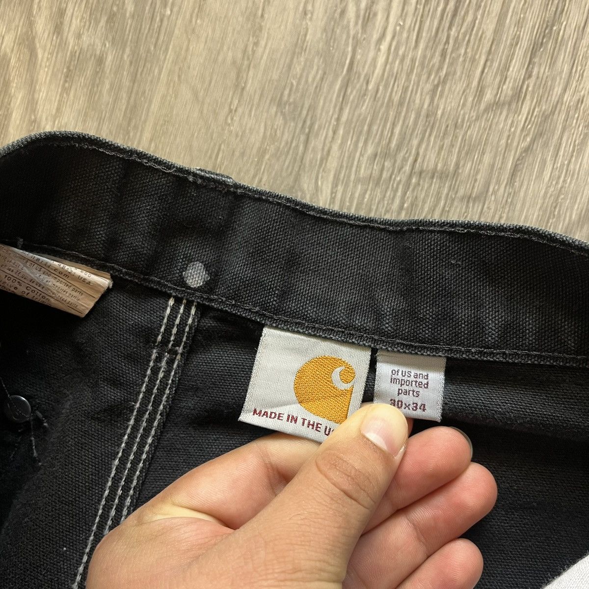 Carhartt Vintage Thrashed Faded Carhartt Double Knee Pants 30/28 Size US 30 / EU 46 - 8 Thumbnail
