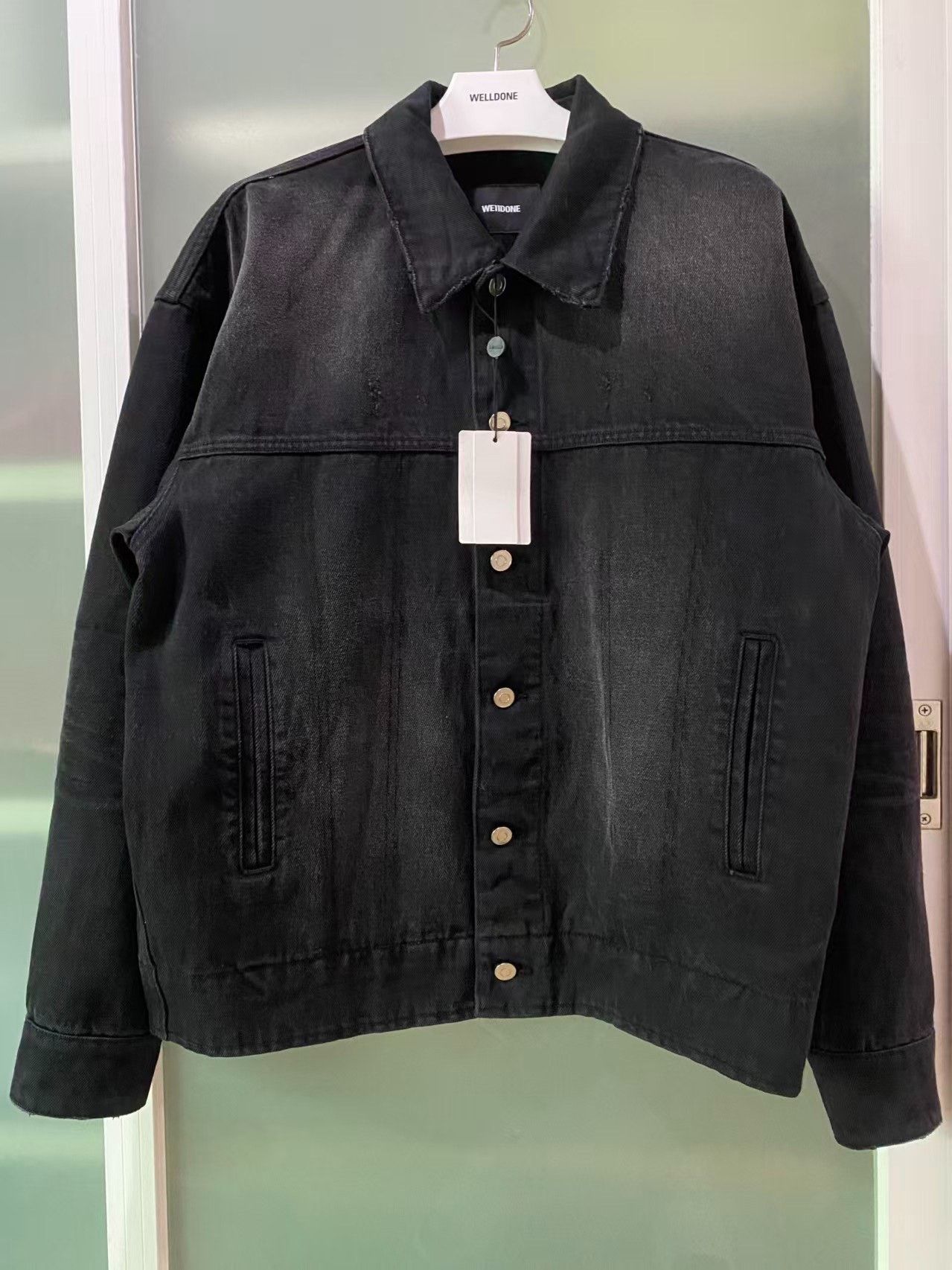 WE11DONE we11done Back Print Denim Jacket Size US L / EU 52-54 / 3 - 1 Thumbnail