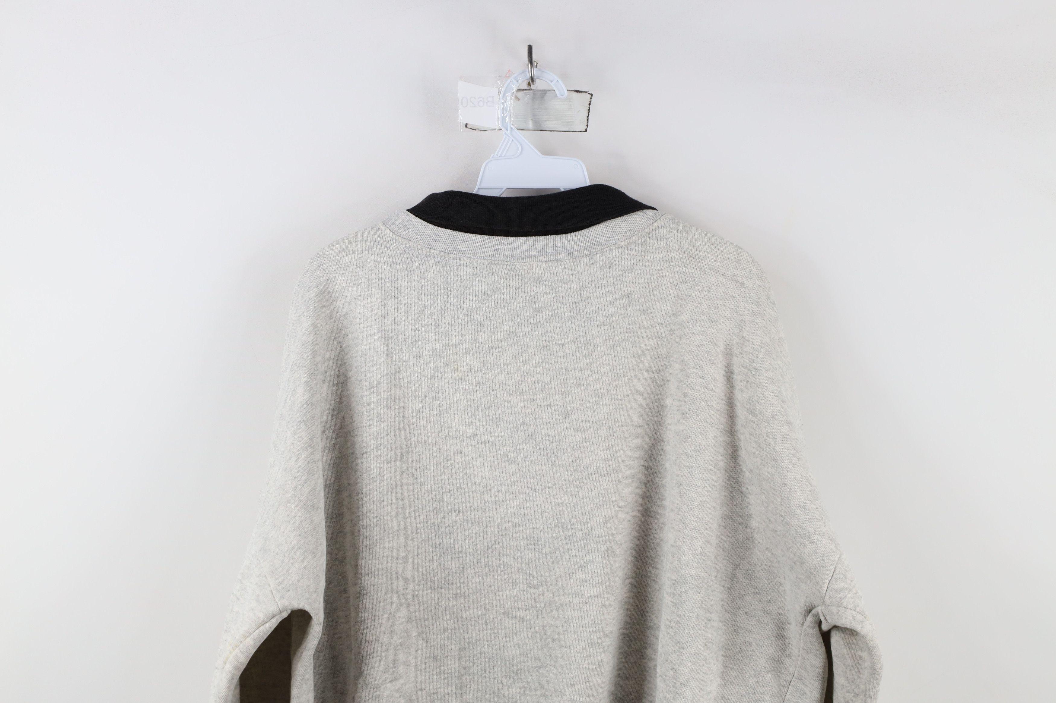 Vintage Vintage 80s 90s Boyne Resorts USA Collared Sweatshirt Gray Size XL / US 12-14 / IT 48-50 - 13 Thumbnail