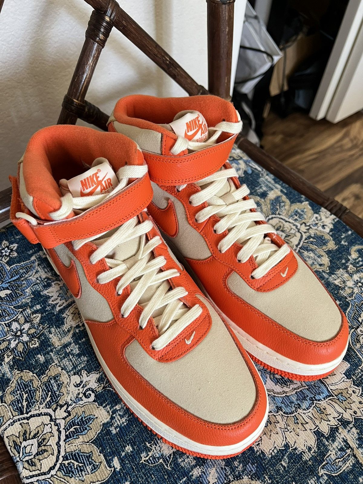 Nike Nike Air Force 1 '07 LX Mid Safety Orange M10.5 NEW (No Box) Size US 10.5 / EU 43-44 - 11 Thumbnail
