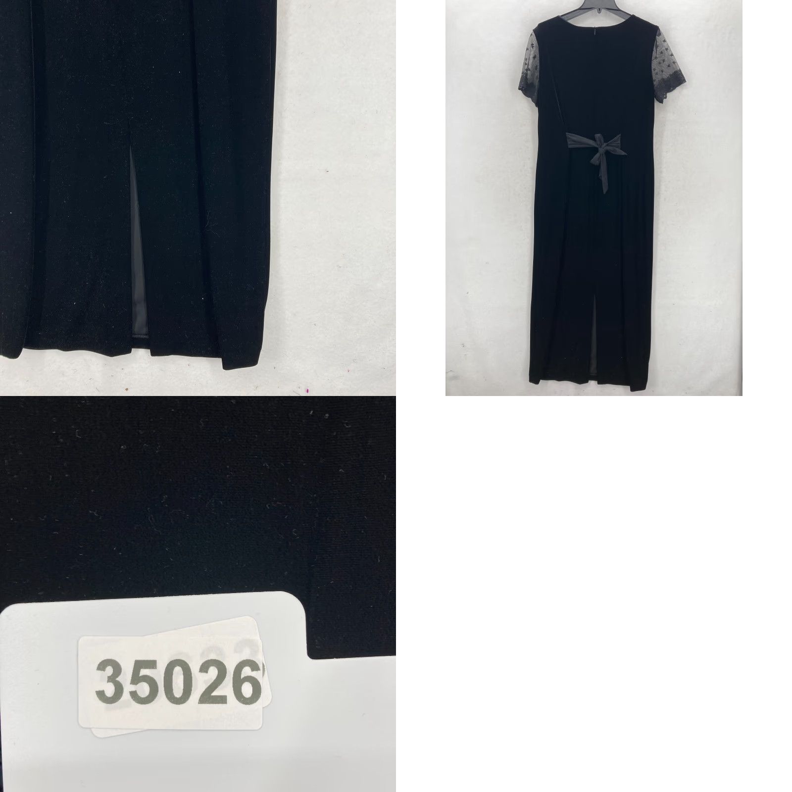 Vintage VINTAGE Robbie Bee Black Velvet Maxi Dress Sheer Lace Sleeves Sz 16 Whimsigoth Size XXL / US 16-18 / IT 52-54 - 8 Thumbnail