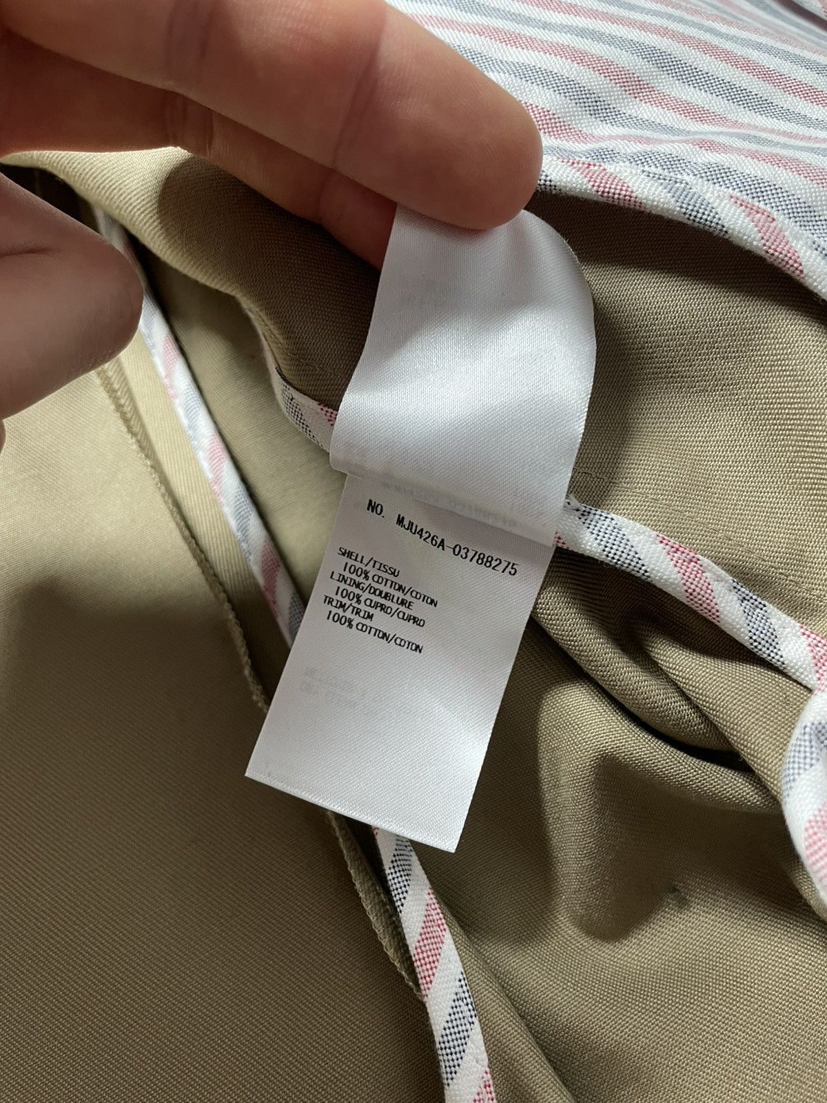 Thom Browne Thom Browne Beige Unconstructed Classic Blazer Size 48R - 14 Thumbnail