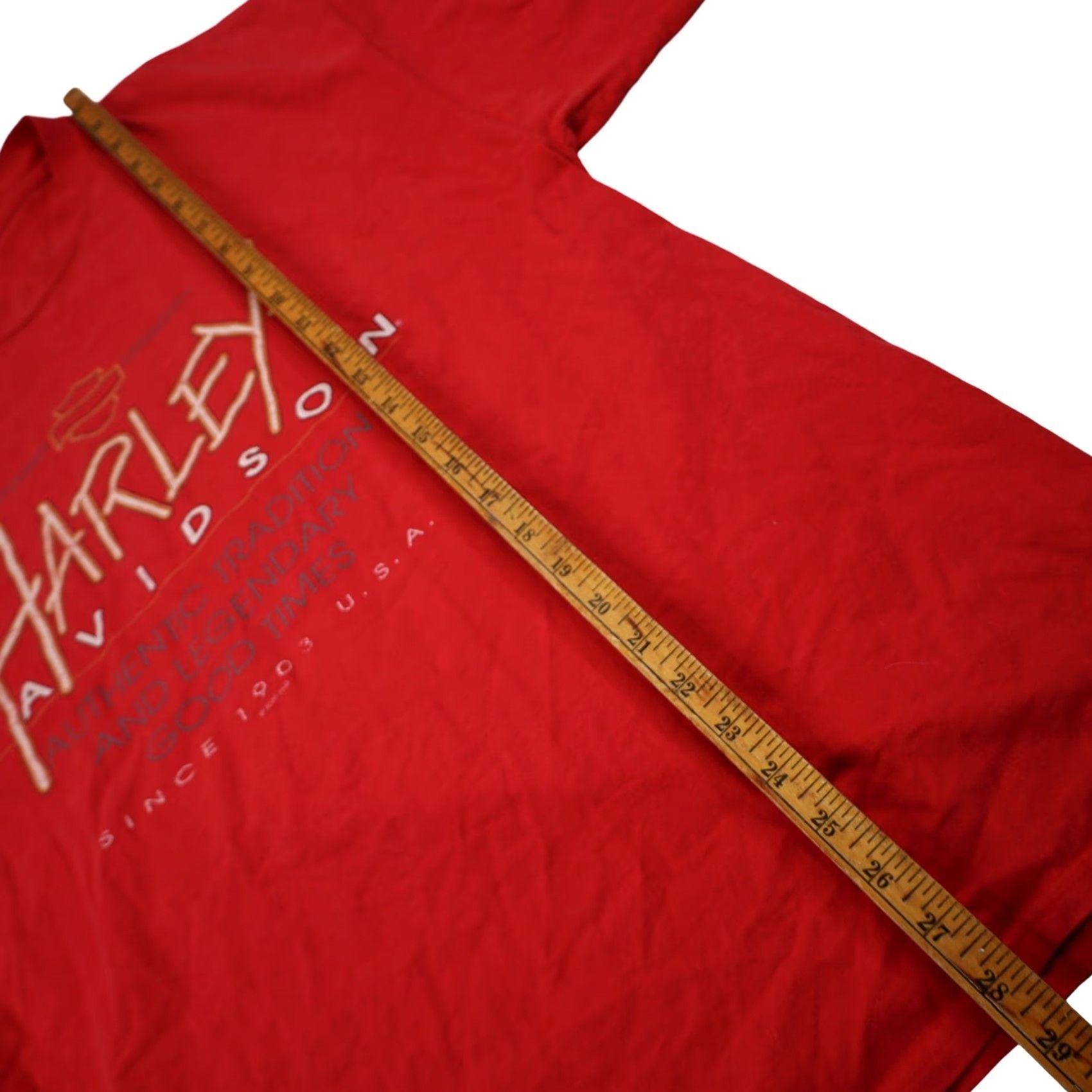 Harley Davidson VINTAGE Harley-Davidson of Las Vegas Graphic T Shirt Mens L Red 21.5"x28.5" Size US L / EU 52-54 / 3 - 6 Thumbnail