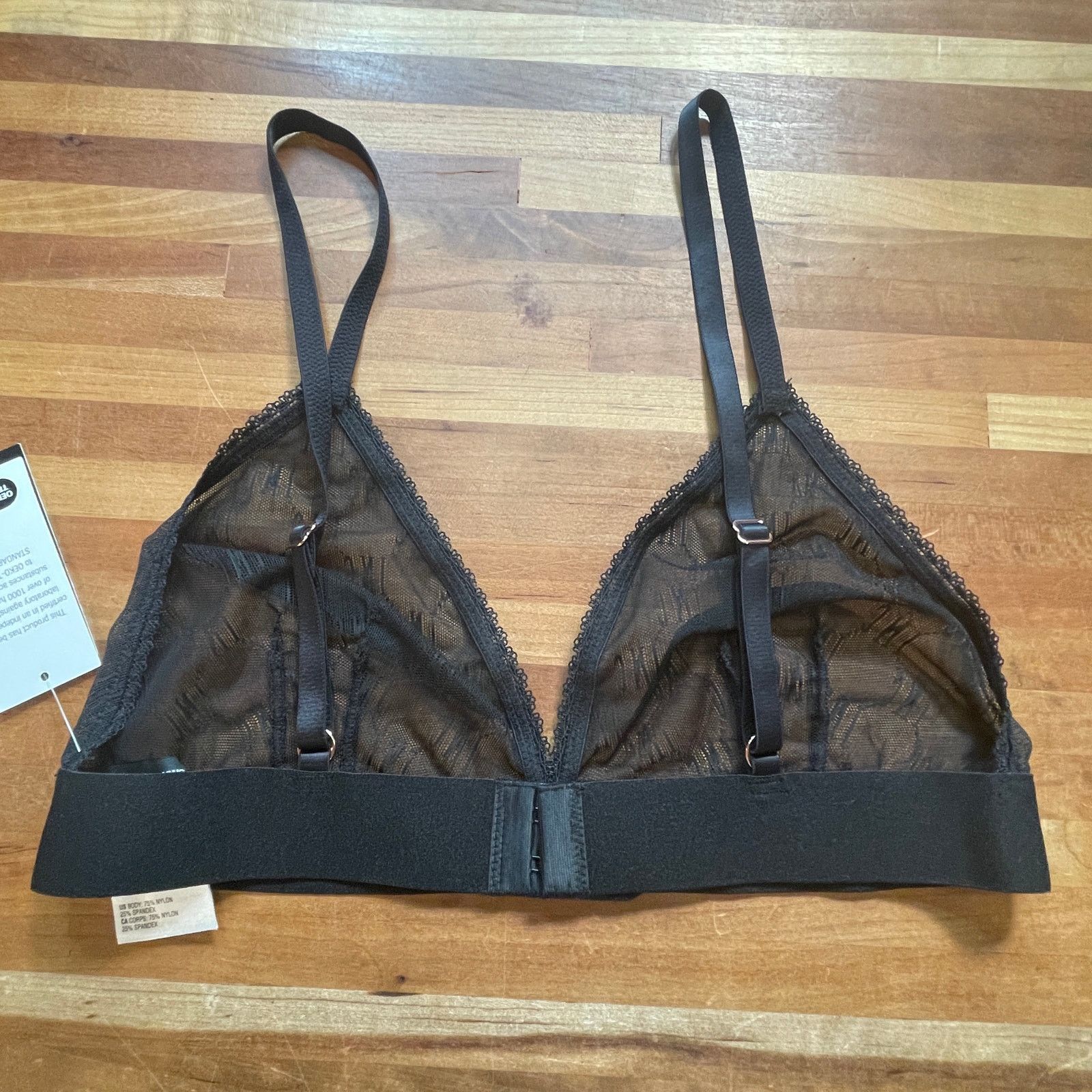 I.N.C I.N.C. Women's Monogram Bralette black medium Size ONE SIZE - 5 Thumbnail