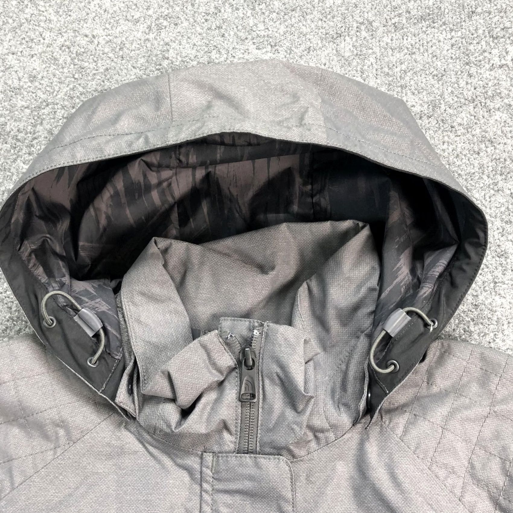 The North Face The North Face Womens Large Gray HyVent Hooded Rain Coat Belted Waterproof Size L / US 10 / IT 46 - 5 Thumbnail
